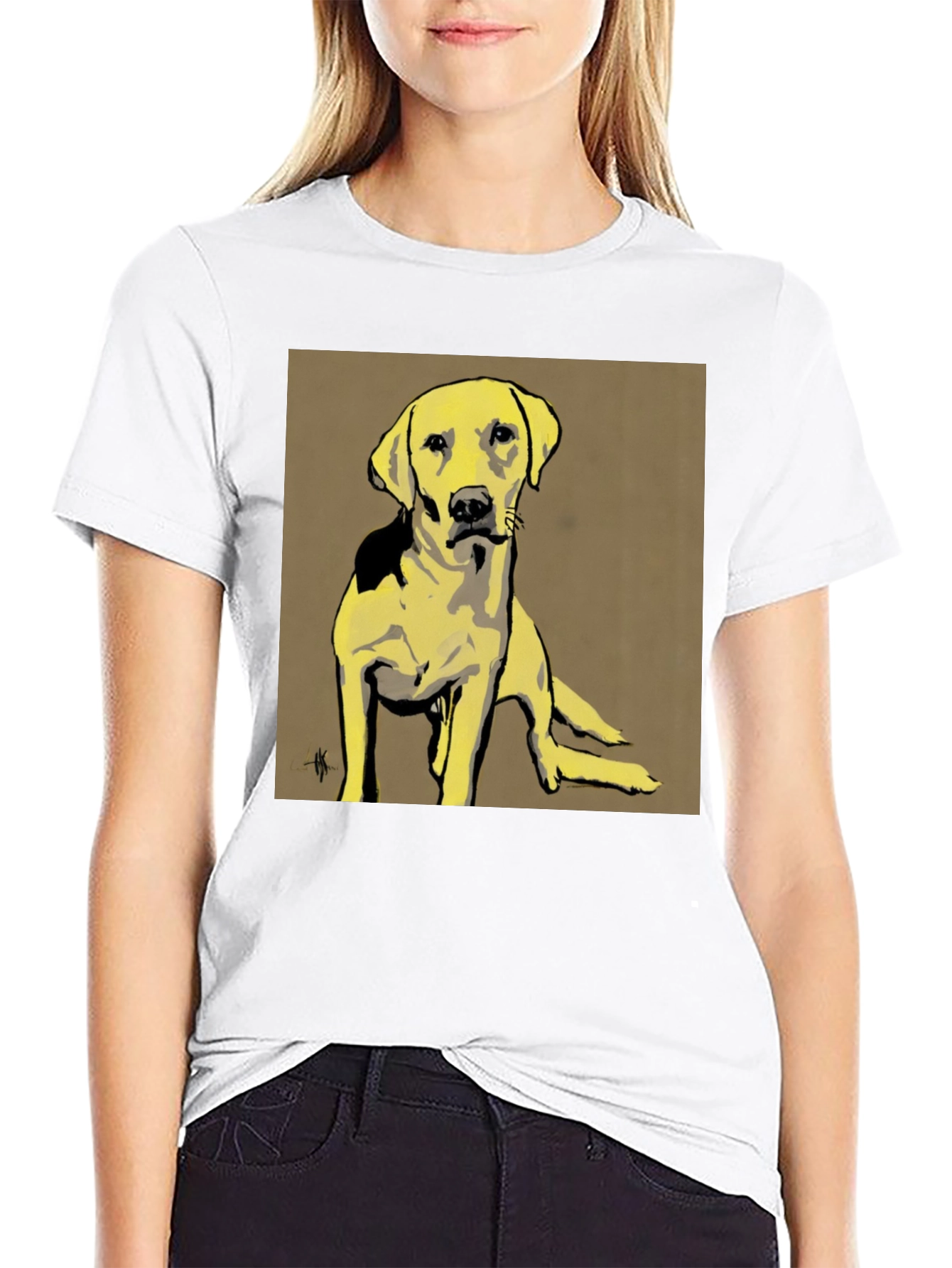 Dog Graphic Tee - Unisex Black T-Shirt