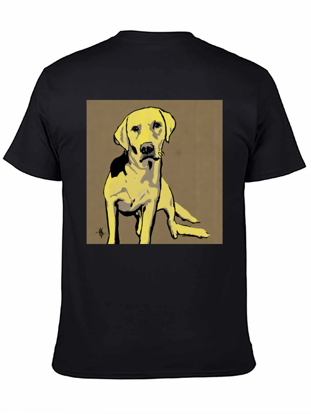 Dog Graphic Tee - Unisex Black T-Shirt