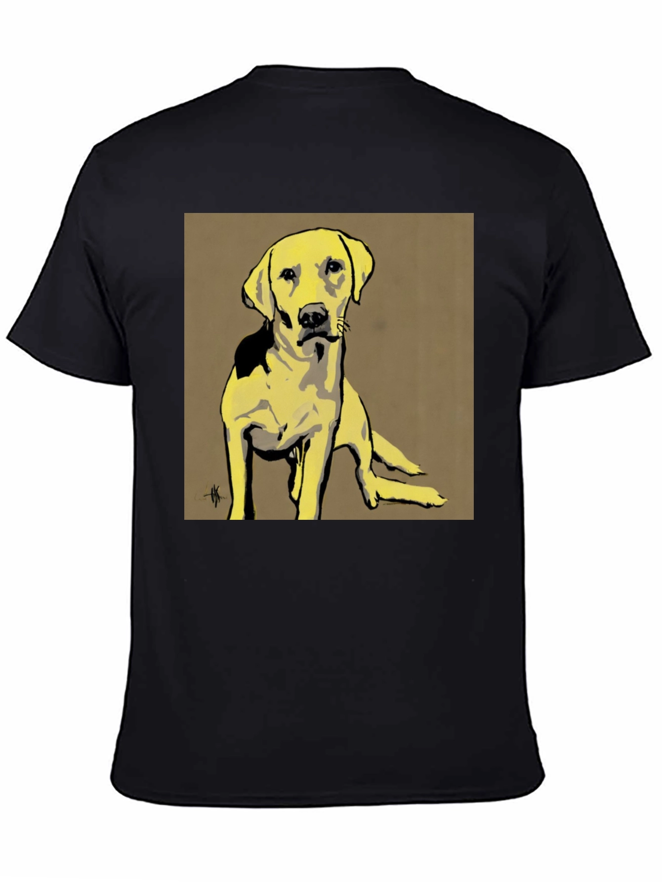 Dog Graphic Tee - Unisex Black T-Shirt