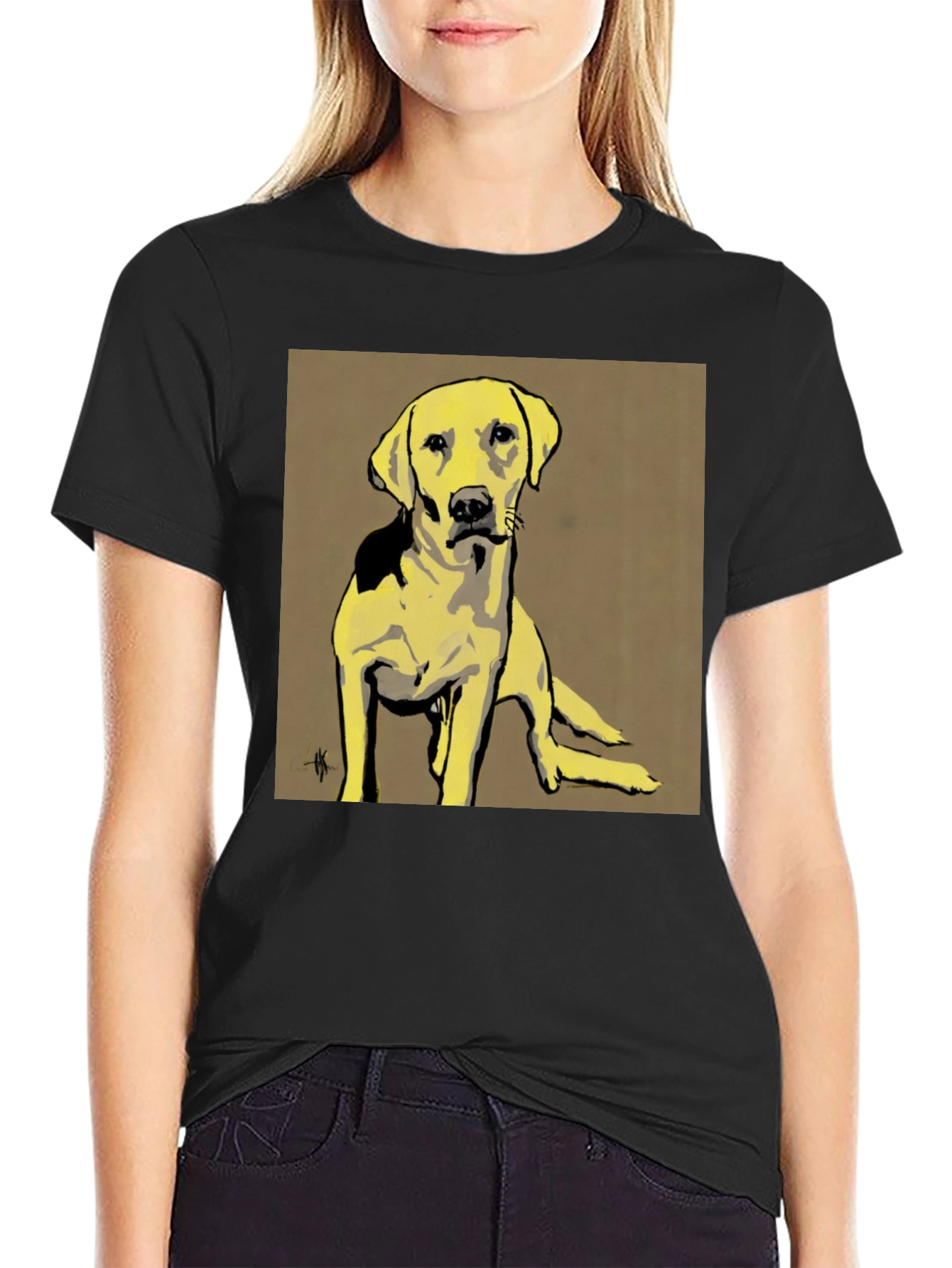 Dog Graphic Tee - Unisex Black T-Shirt