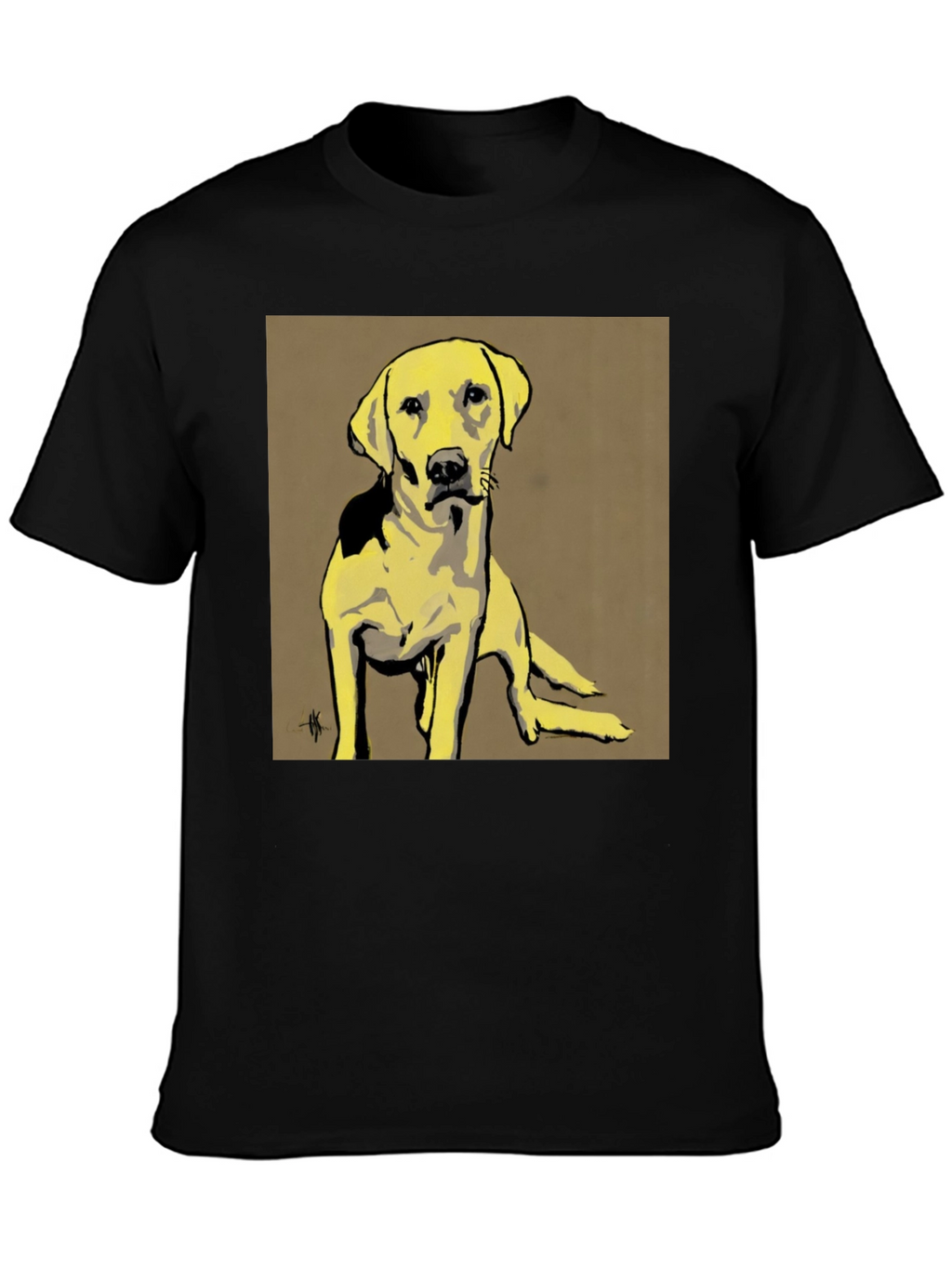 Dog Graphic Tee - Unisex Black T-Shirt