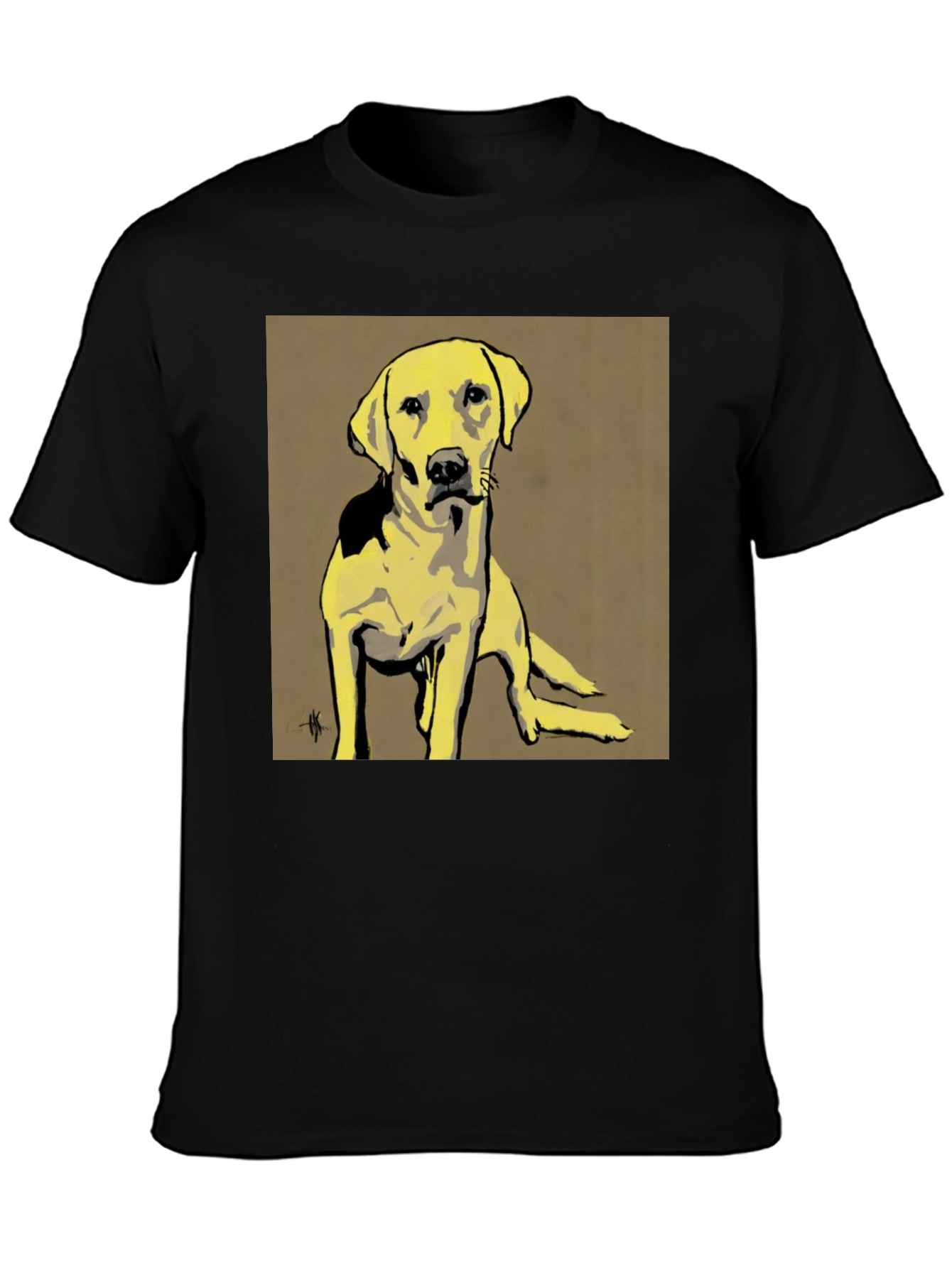 Dog Graphic Tee - Unisex Black T-Shirt