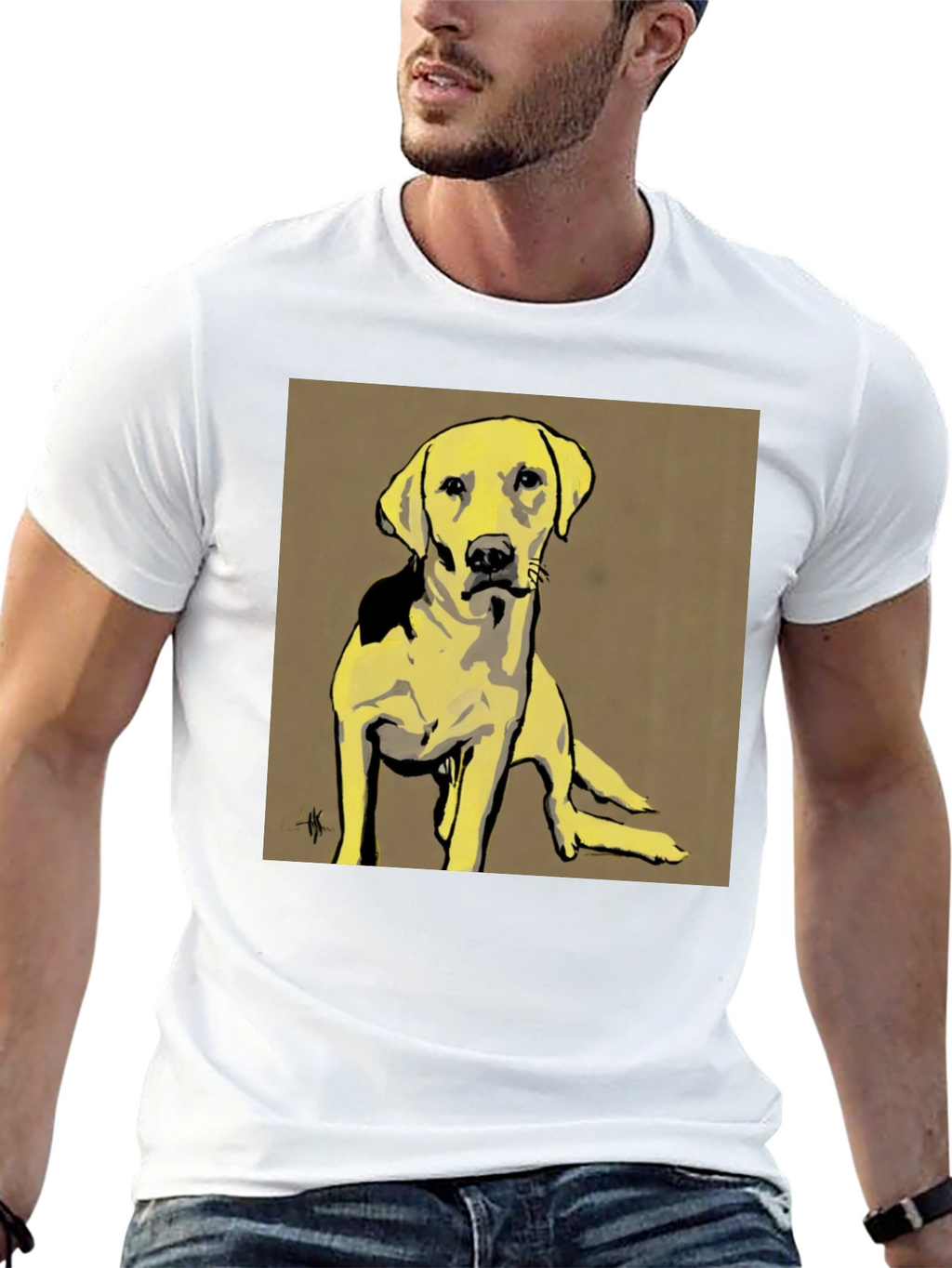 Dog Graphic Tee - Unisex Black T-Shirt