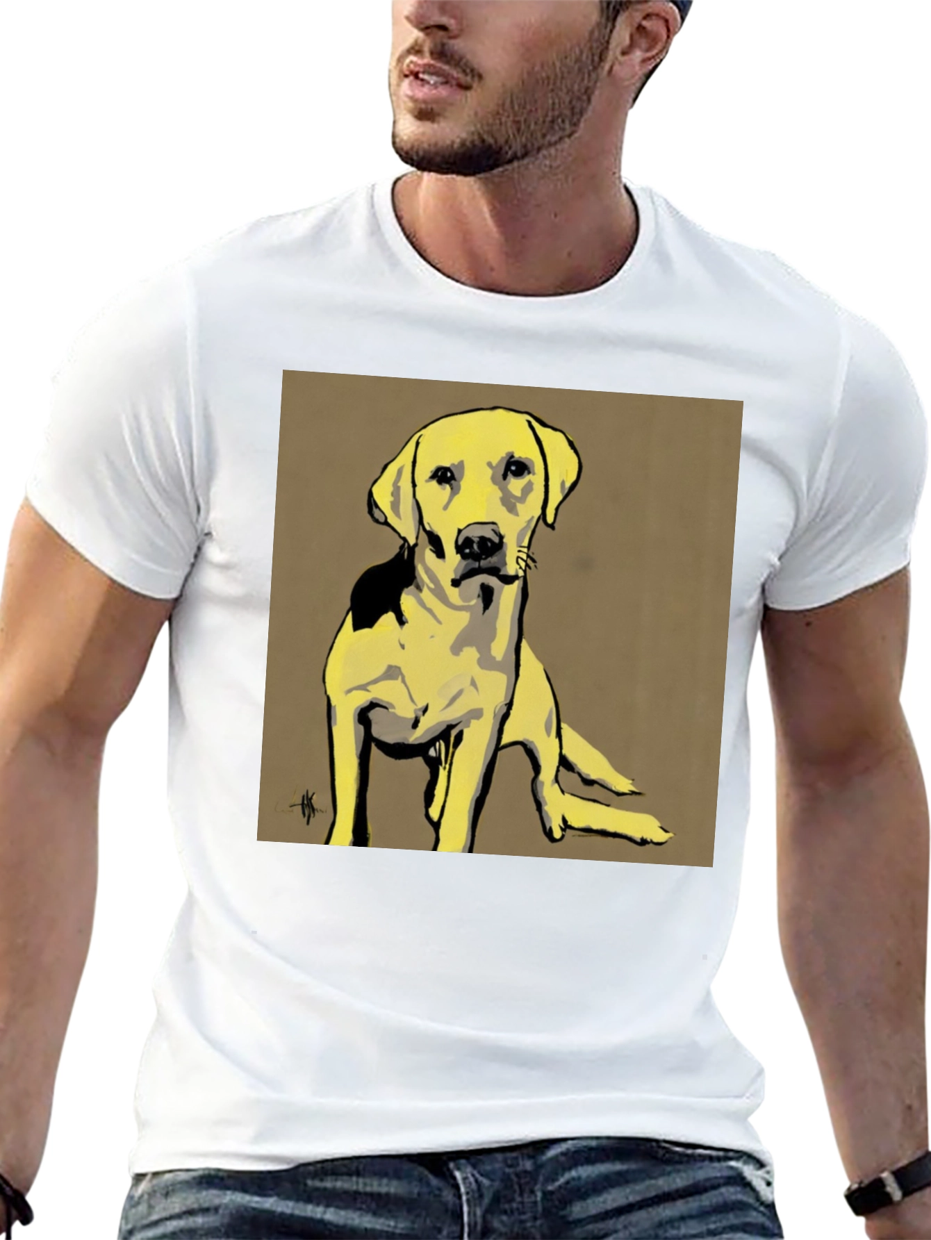 Dog Graphic Tee - Unisex Black T-Shirt