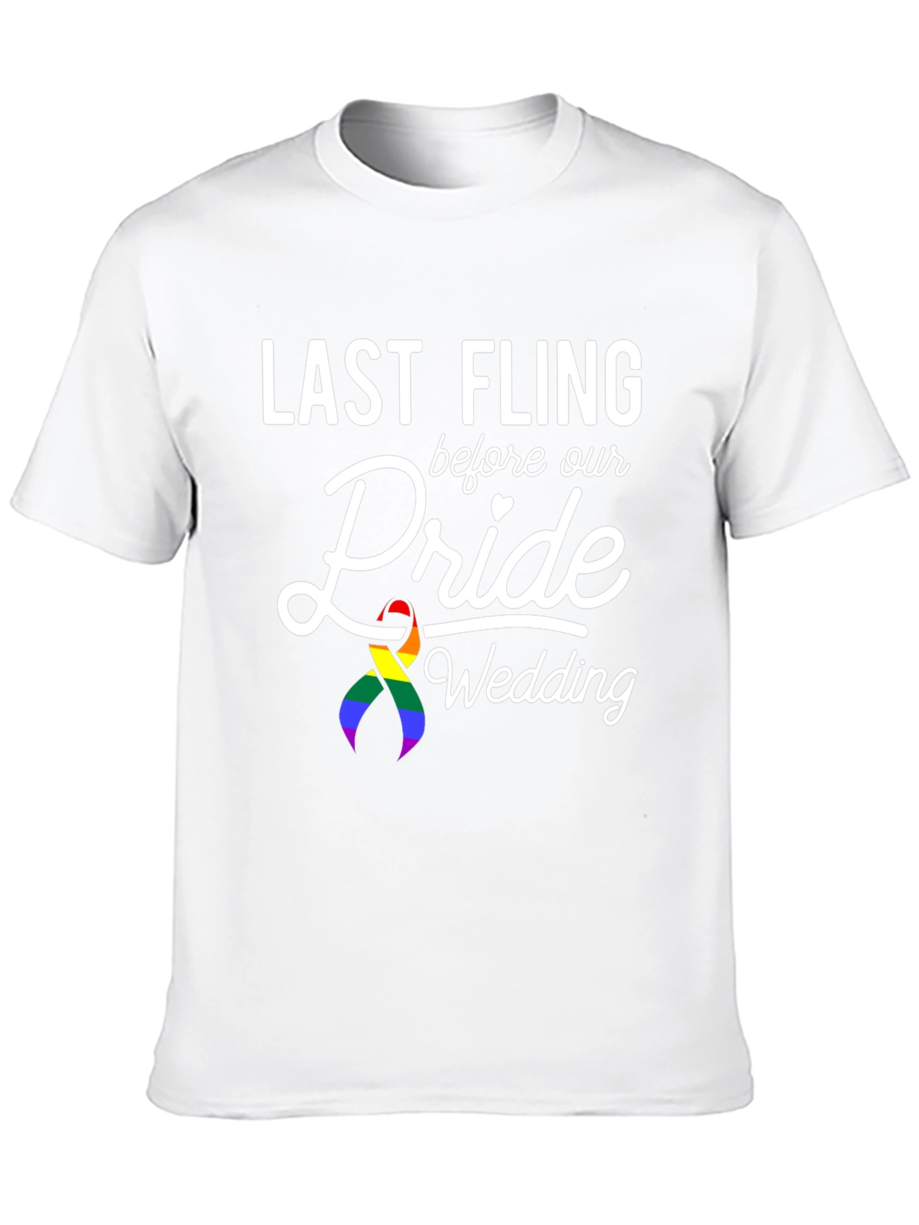 Last Fling Pride Wedding T-Shirt