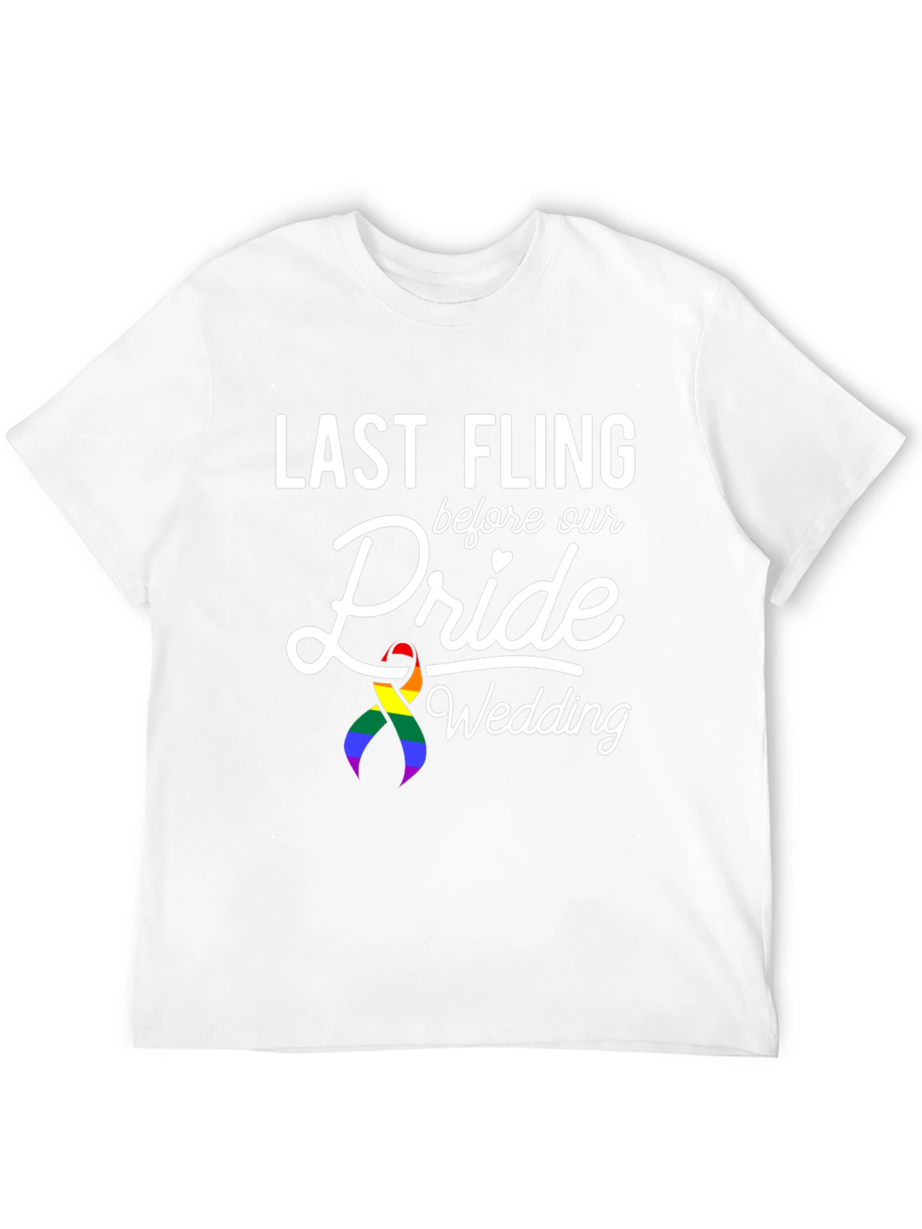Last Fling Pride Wedding T-Shirt