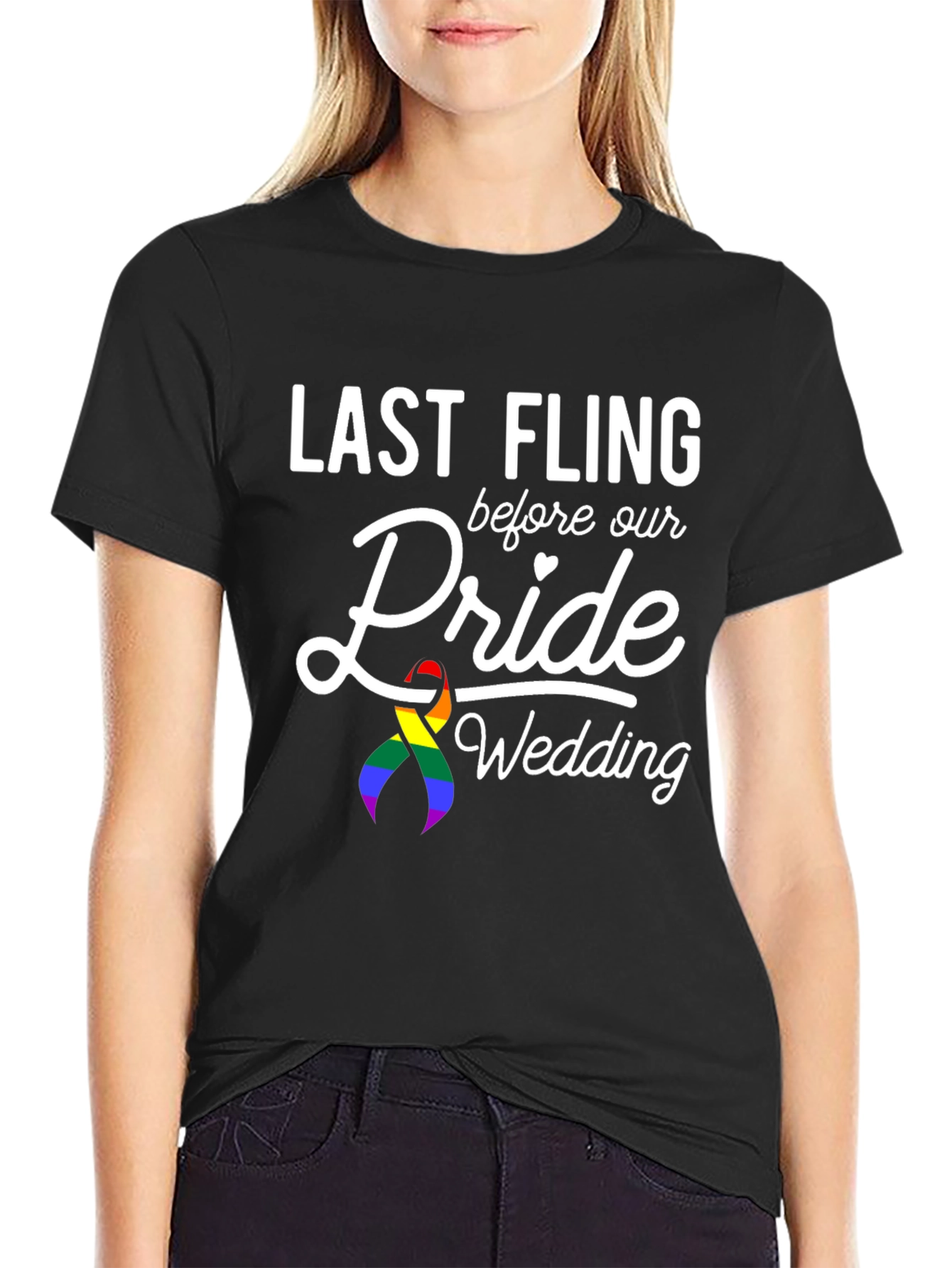 Last Fling Pride Wedding T-Shirt