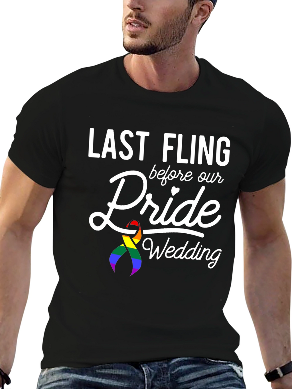 Last Fling Pride Wedding T-Shirt