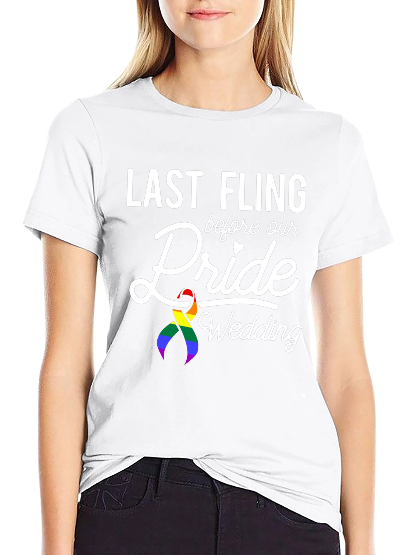 Last Fling Pride Wedding T-Shirt