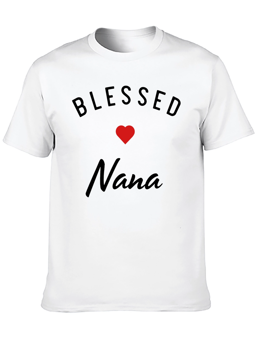 Blessed Nana T-Shirt - Black Cotton Blend
