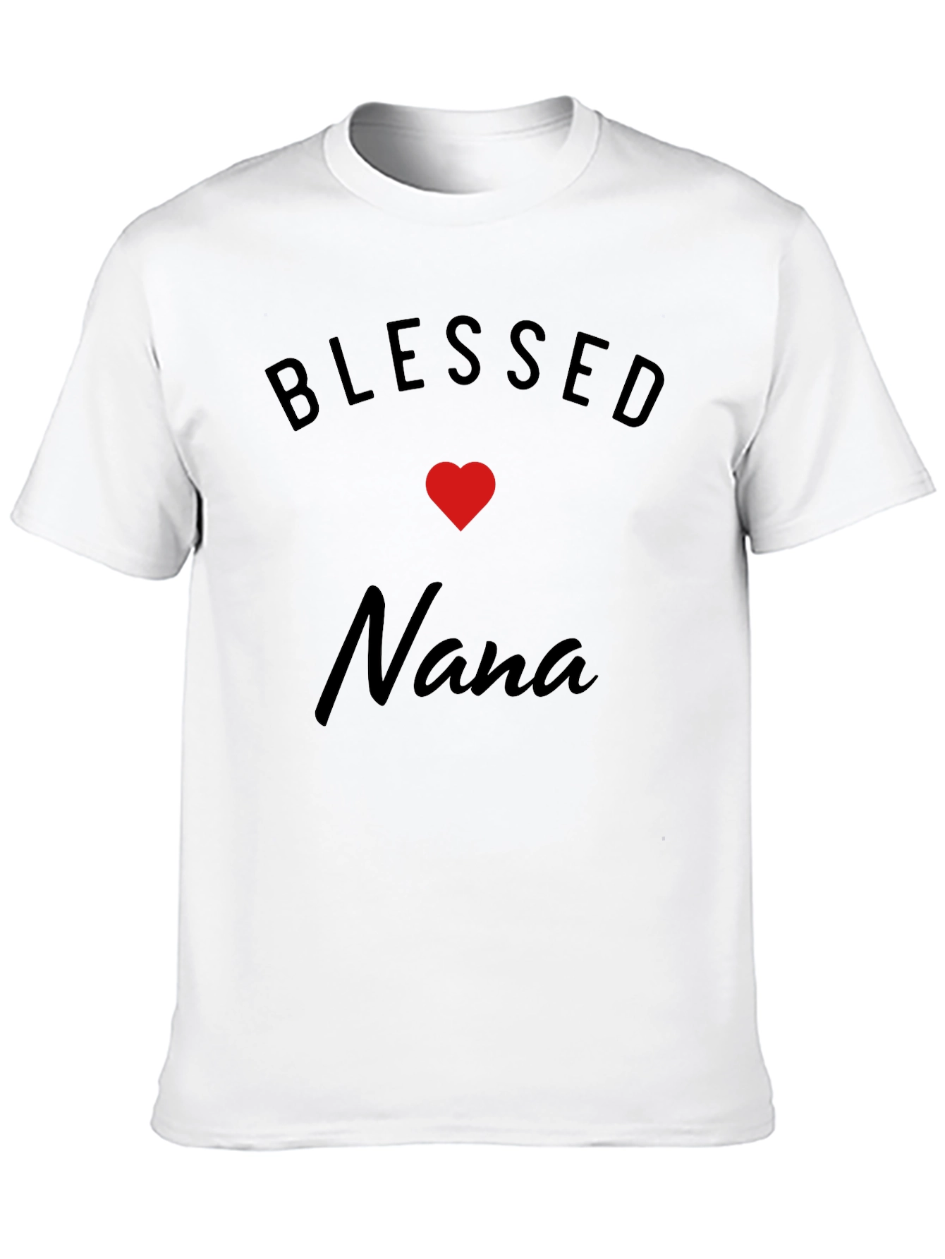 Blessed Nana T-Shirt - Black Cotton Blend