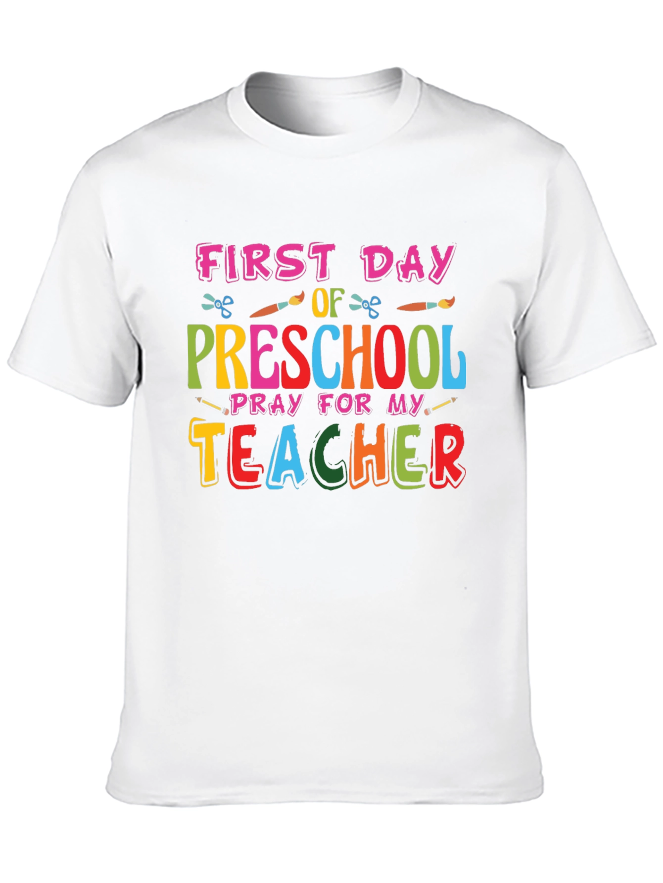 First Day of Preschool Teacher Graphic Tee