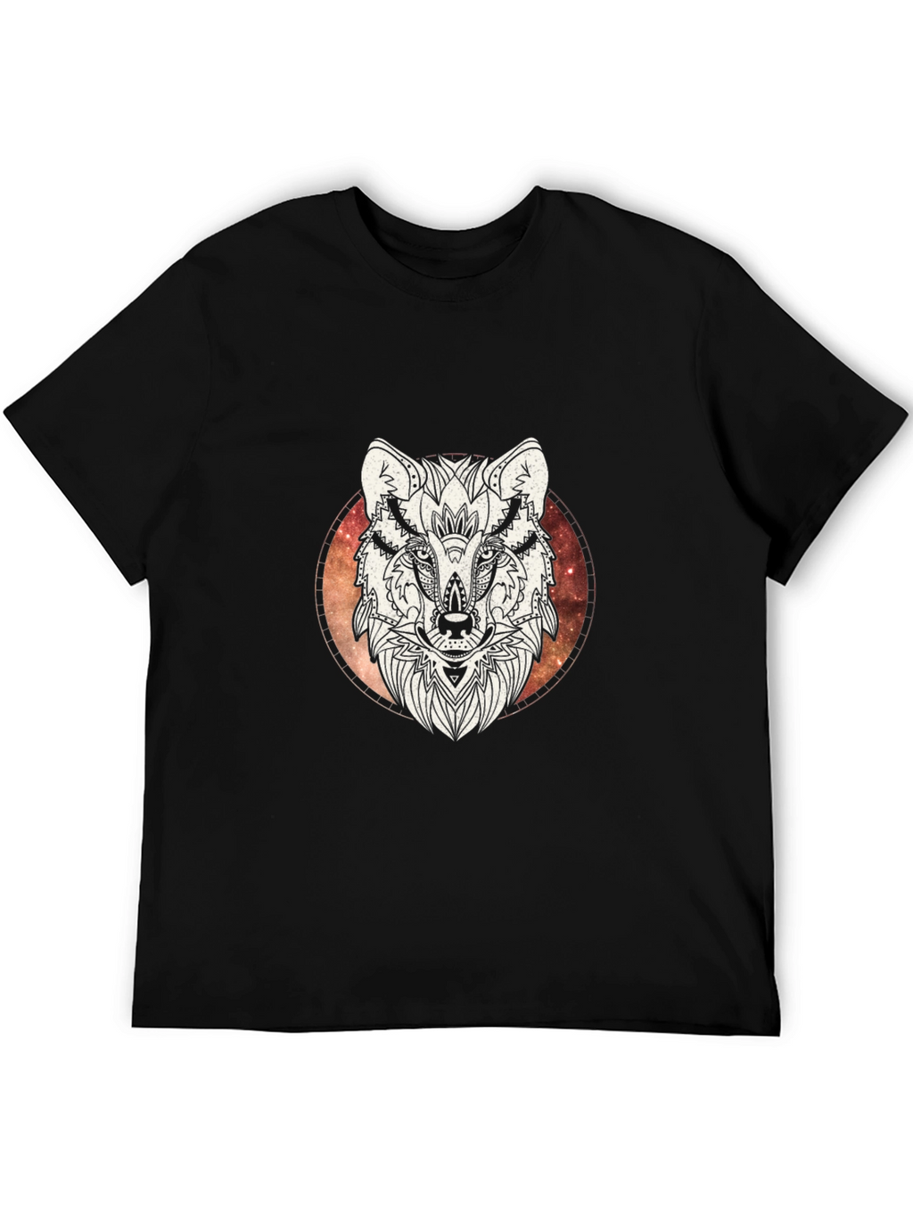 Wolf Graphic T-Shirt - Mens Black Tee