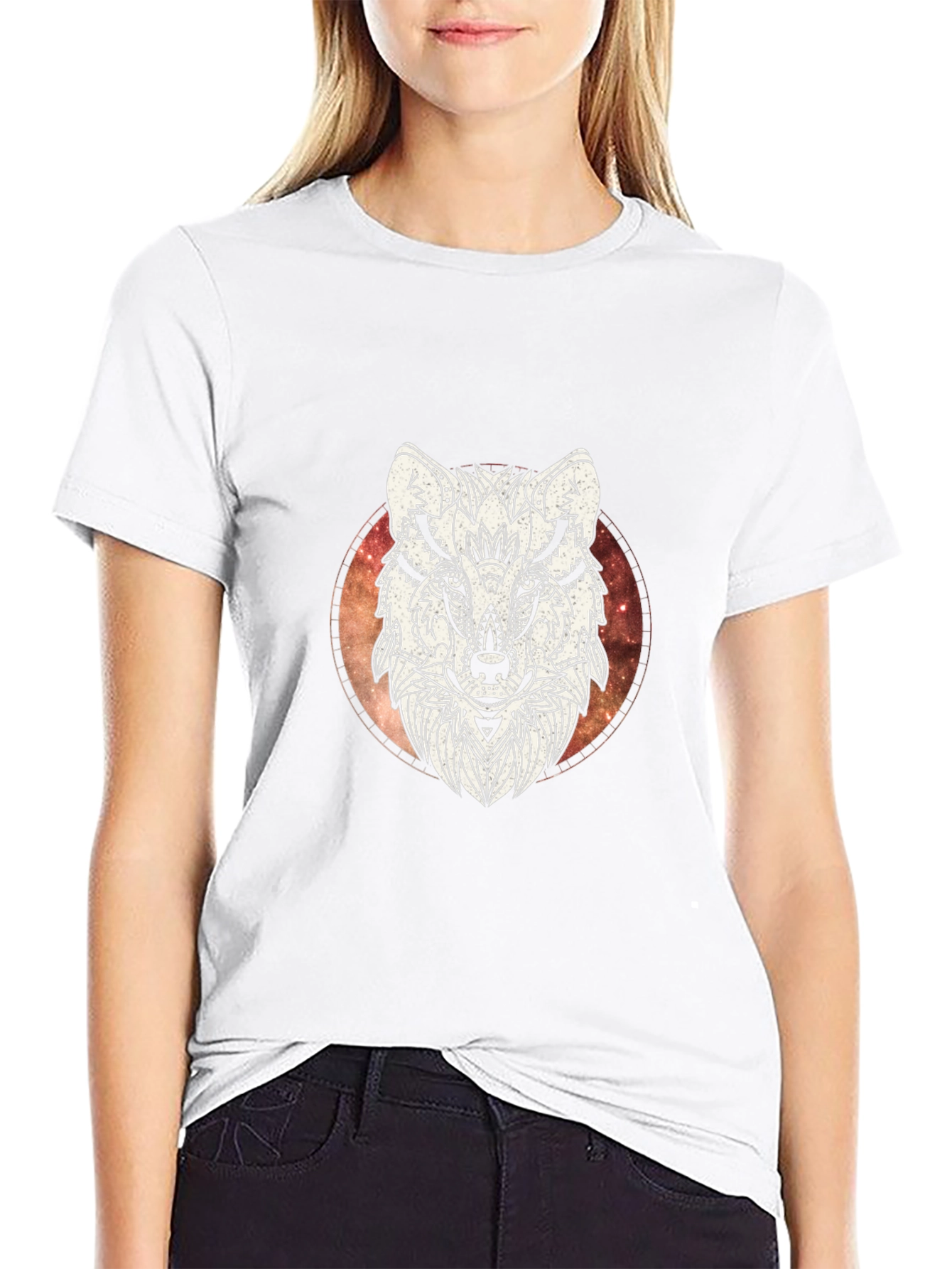 Wolf Graphic T-Shirt - Mens Black Tee