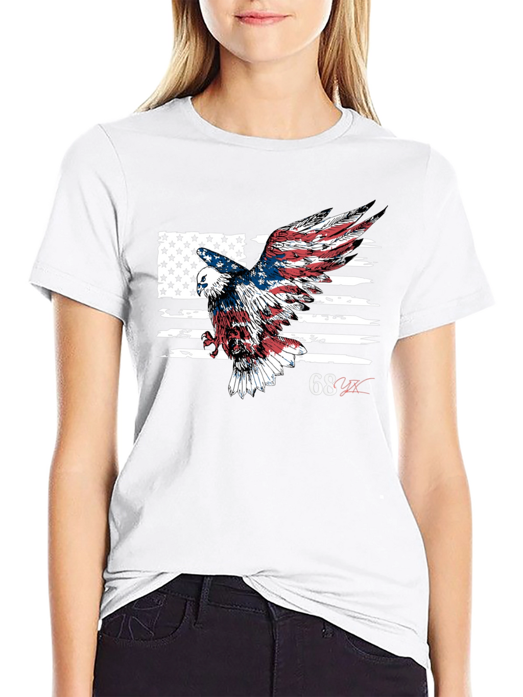Patriotic Eagle Flag Graphic Tee