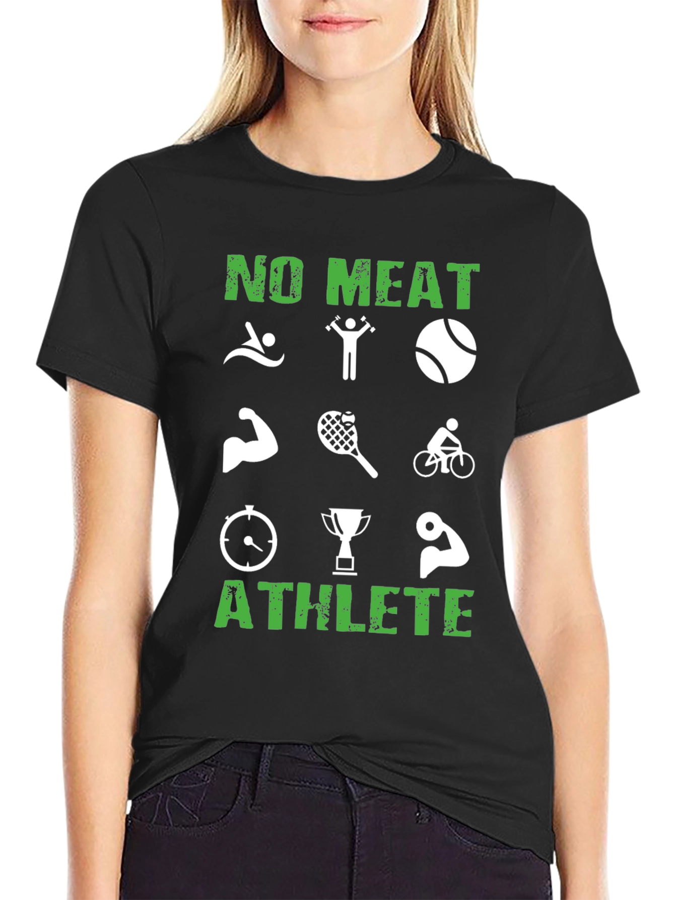 Vegan Athlete T-Shirt - No Meat Performance Tee