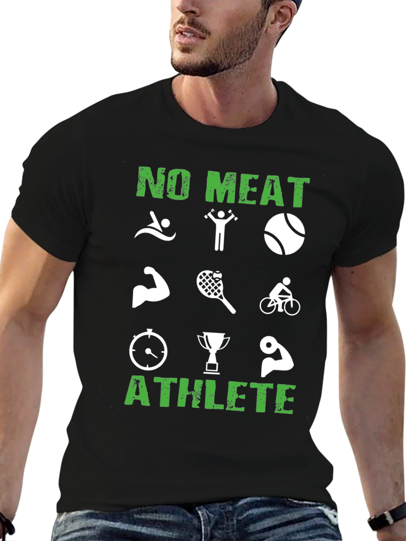 Vegan Athlete T-Shirt - No Meat Performance Tee