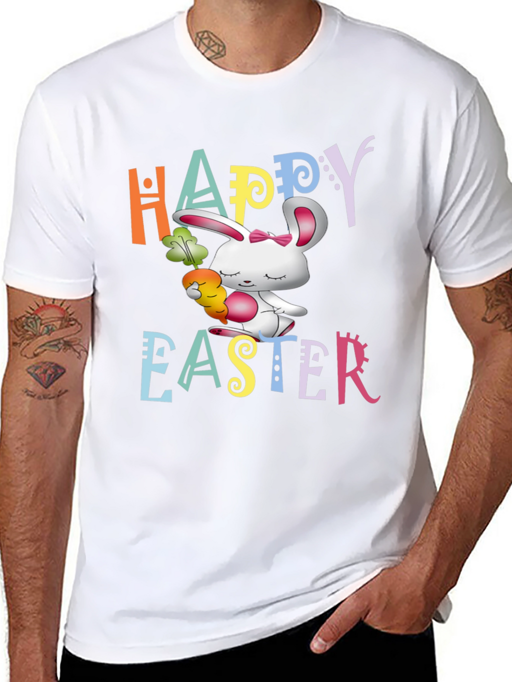 Happy Easter Bunny Graphic T-Shirt