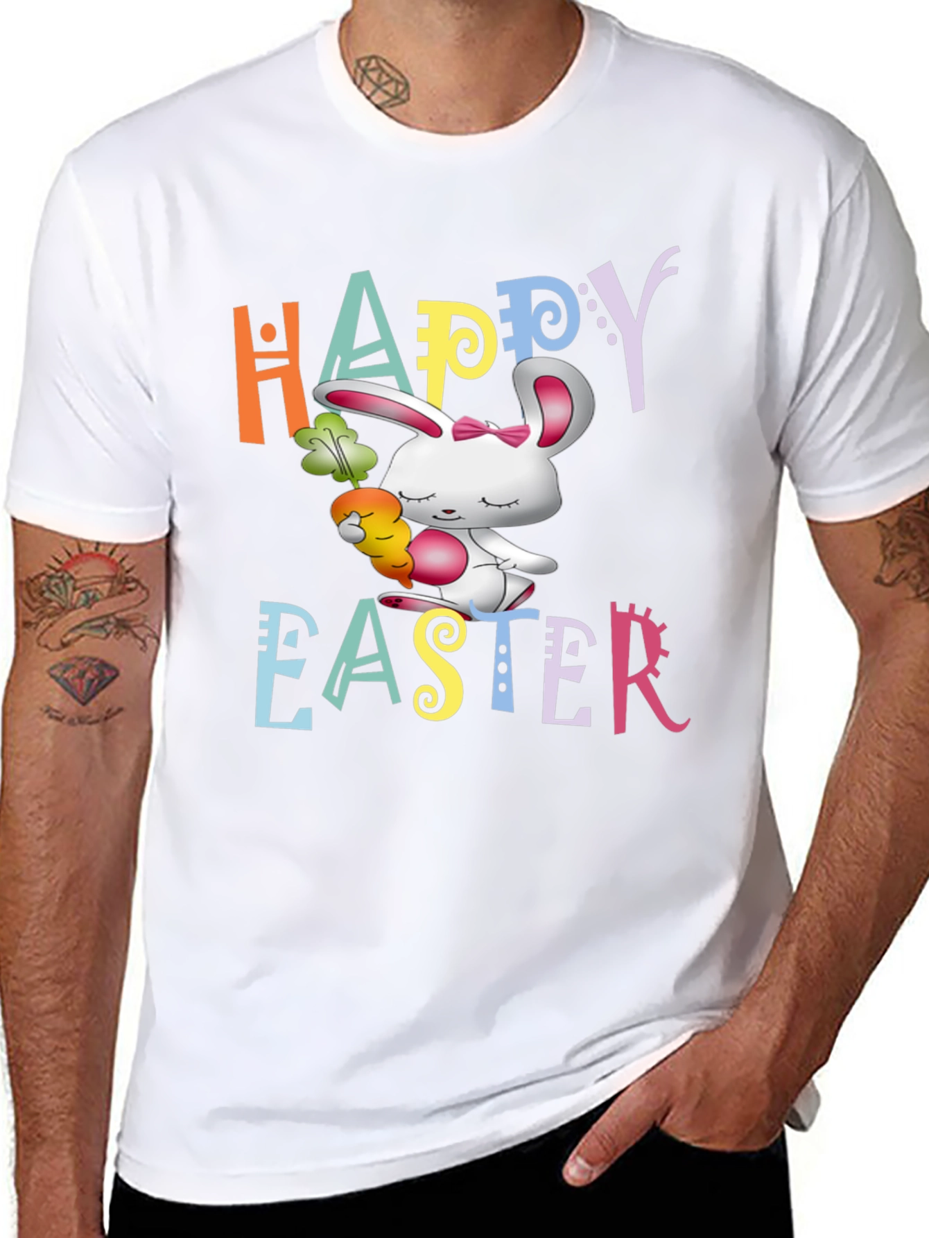 Happy Easter Bunny Graphic T-Shirt