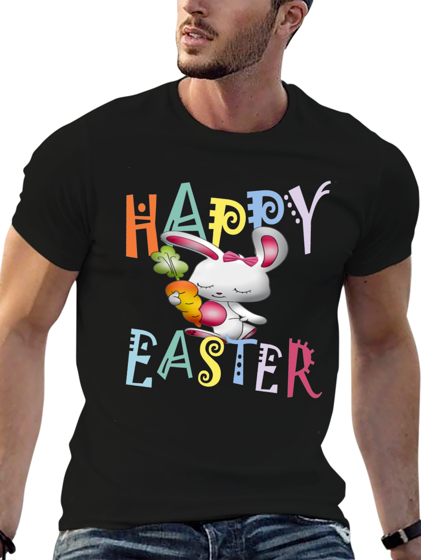 Happy Easter Bunny Graphic T-Shirt