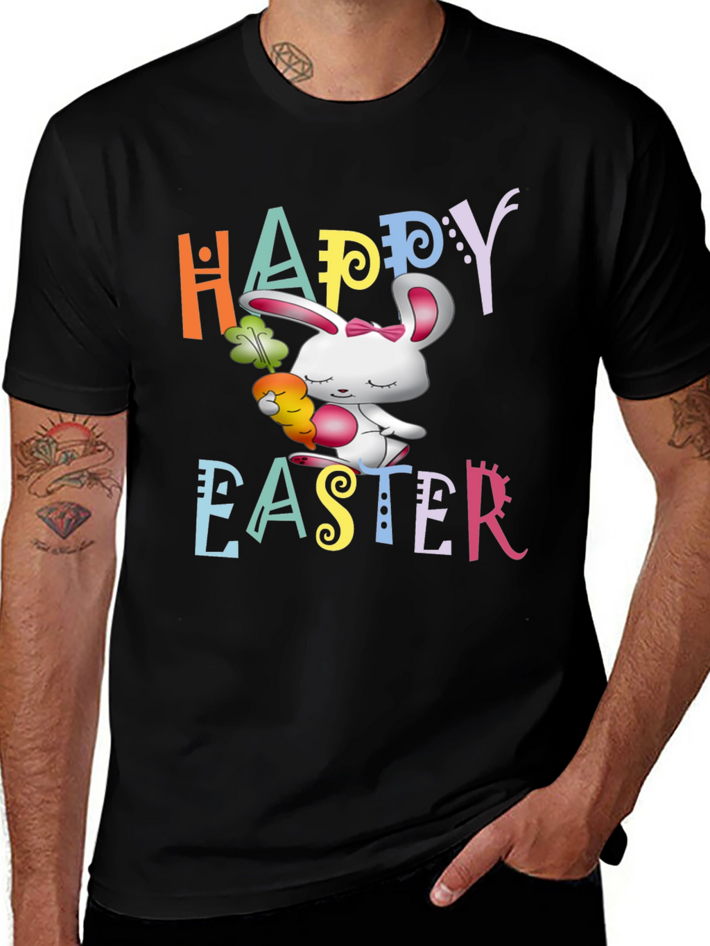 Happy Easter Bunny Graphic T-Shirt