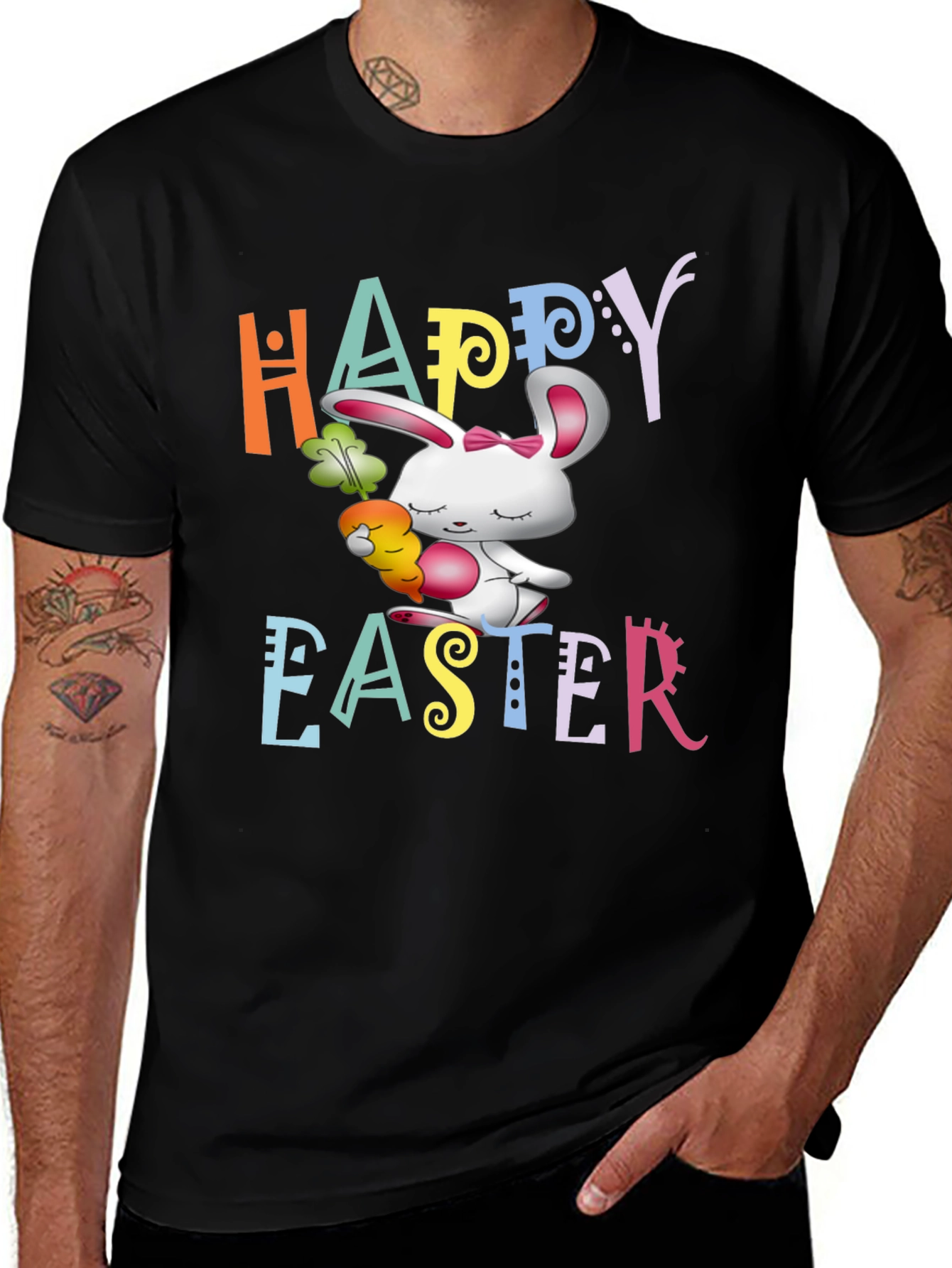 Happy Easter Bunny Graphic T-Shirt