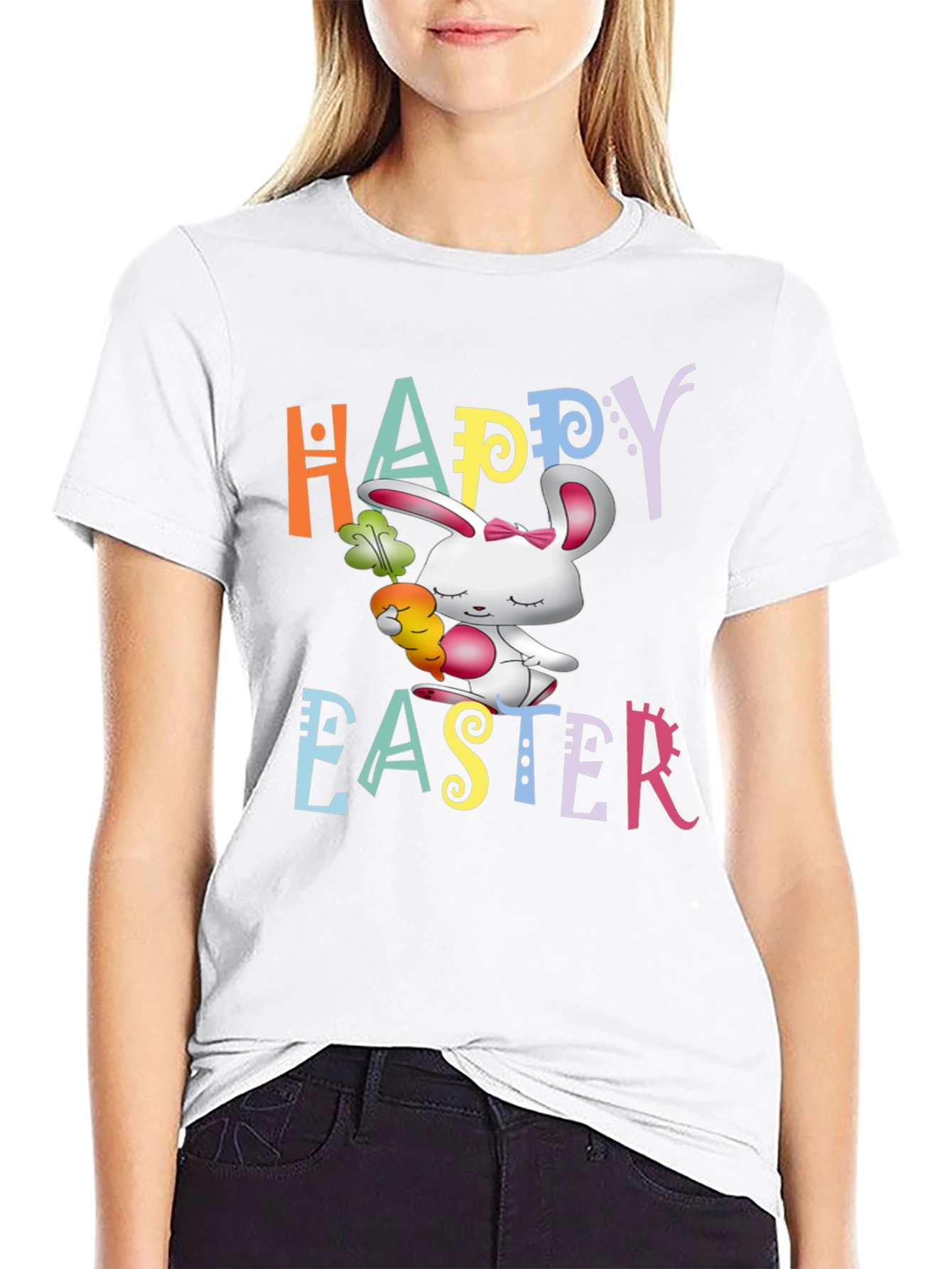 Happy Easter Bunny Graphic T-Shirt