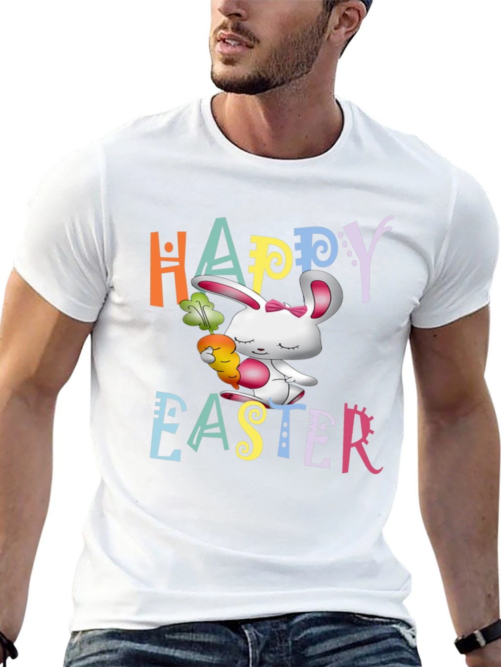 Happy Easter Bunny Graphic T-Shirt