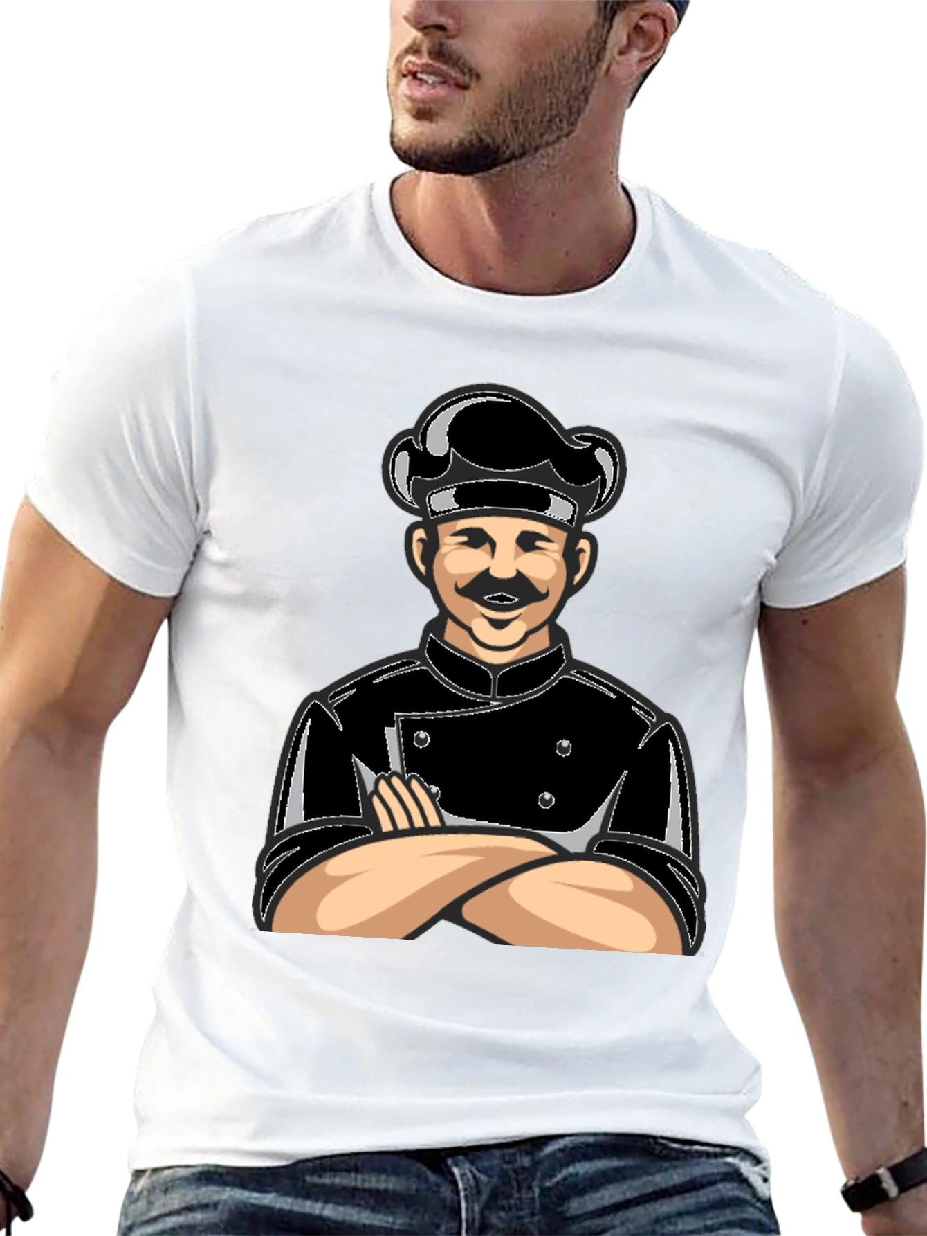 Chef T-Shirt - Culinary Cartoon Design