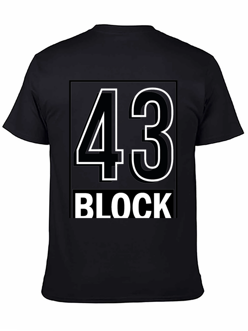 43 Block Graphic Tee - Stylish & Trendy