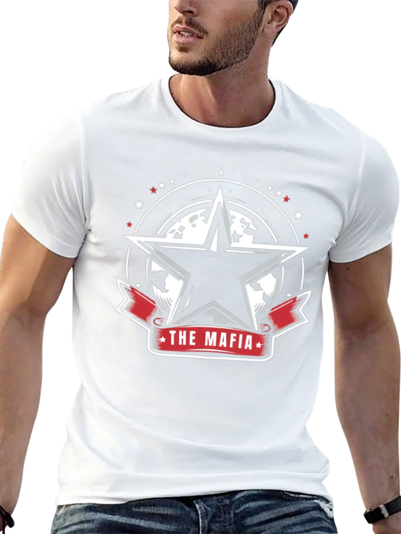 The Mafia Star Graphic T-Shirt - Cool Design