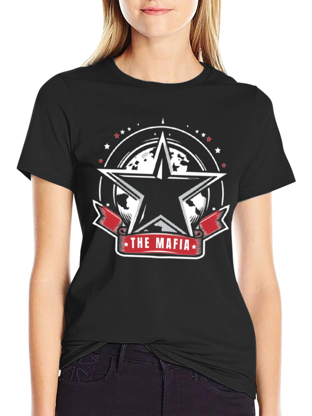 The Mafia Star Graphic T-Shirt - Cool Design
