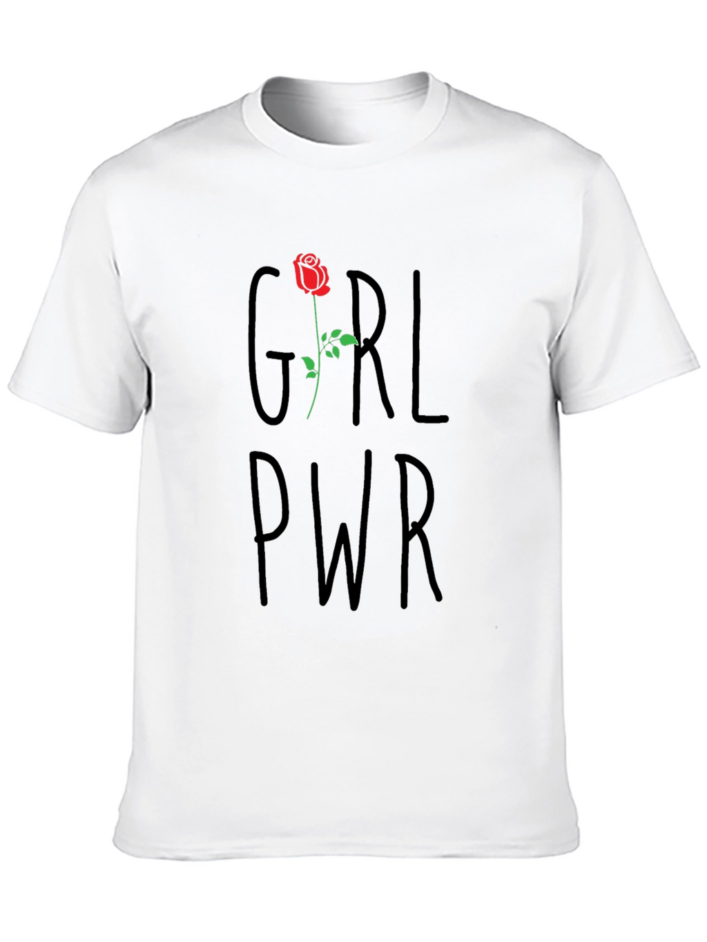 Girl Power Rose Graphic T-Shirt