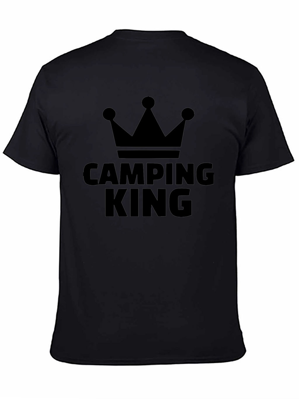 Camping King Black T-Shirt