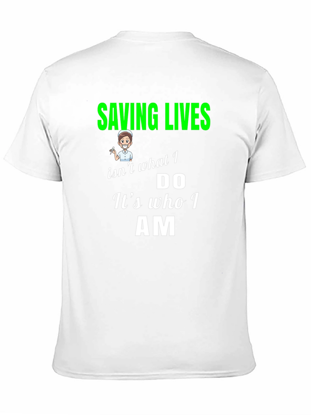 Saving Lives Nurse T-Shirt - Black