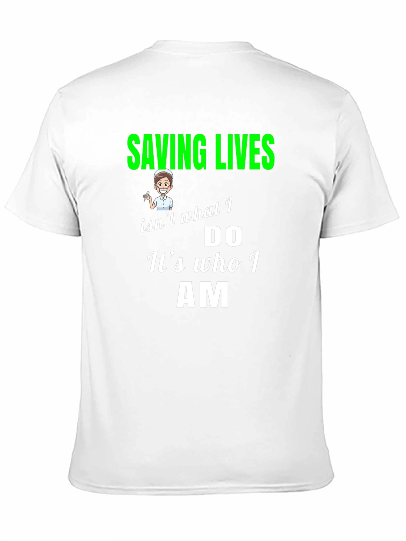 Saving Lives Nurse T-Shirt - Black