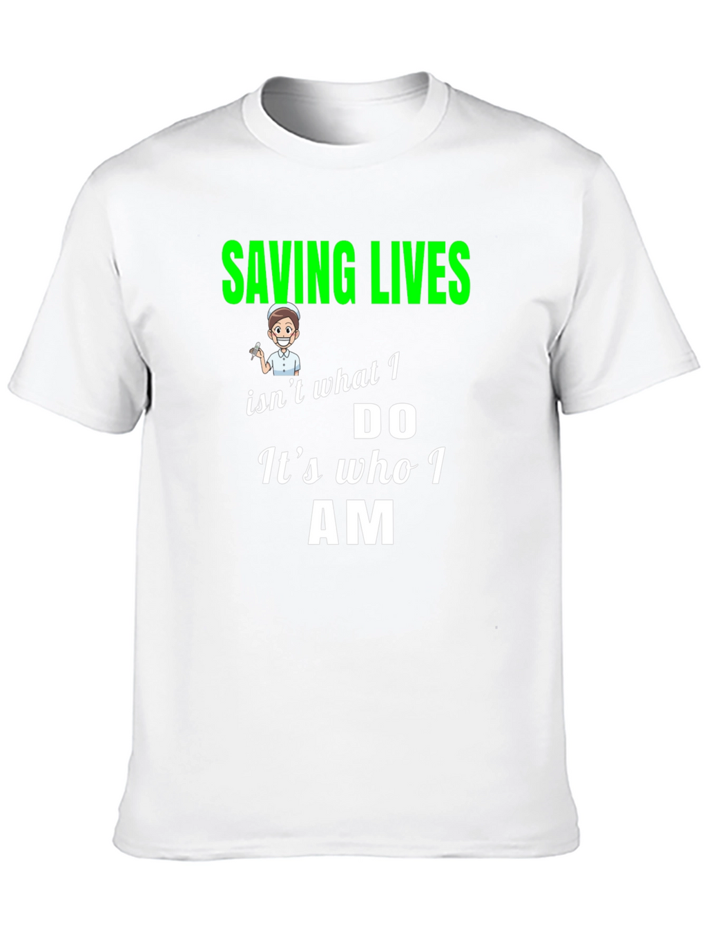 Saving Lives Nurse T-Shirt - Black