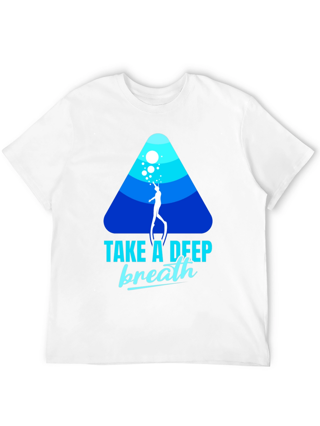 Diver Graphic Black T-Shirt - Take a Deep Breath