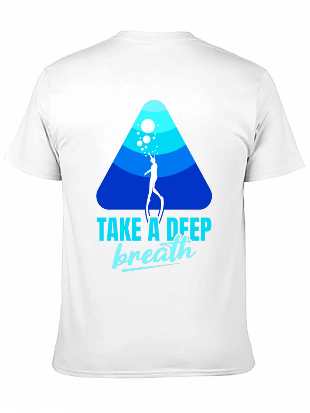 Diver Graphic Black T-Shirt - Take a Deep Breath