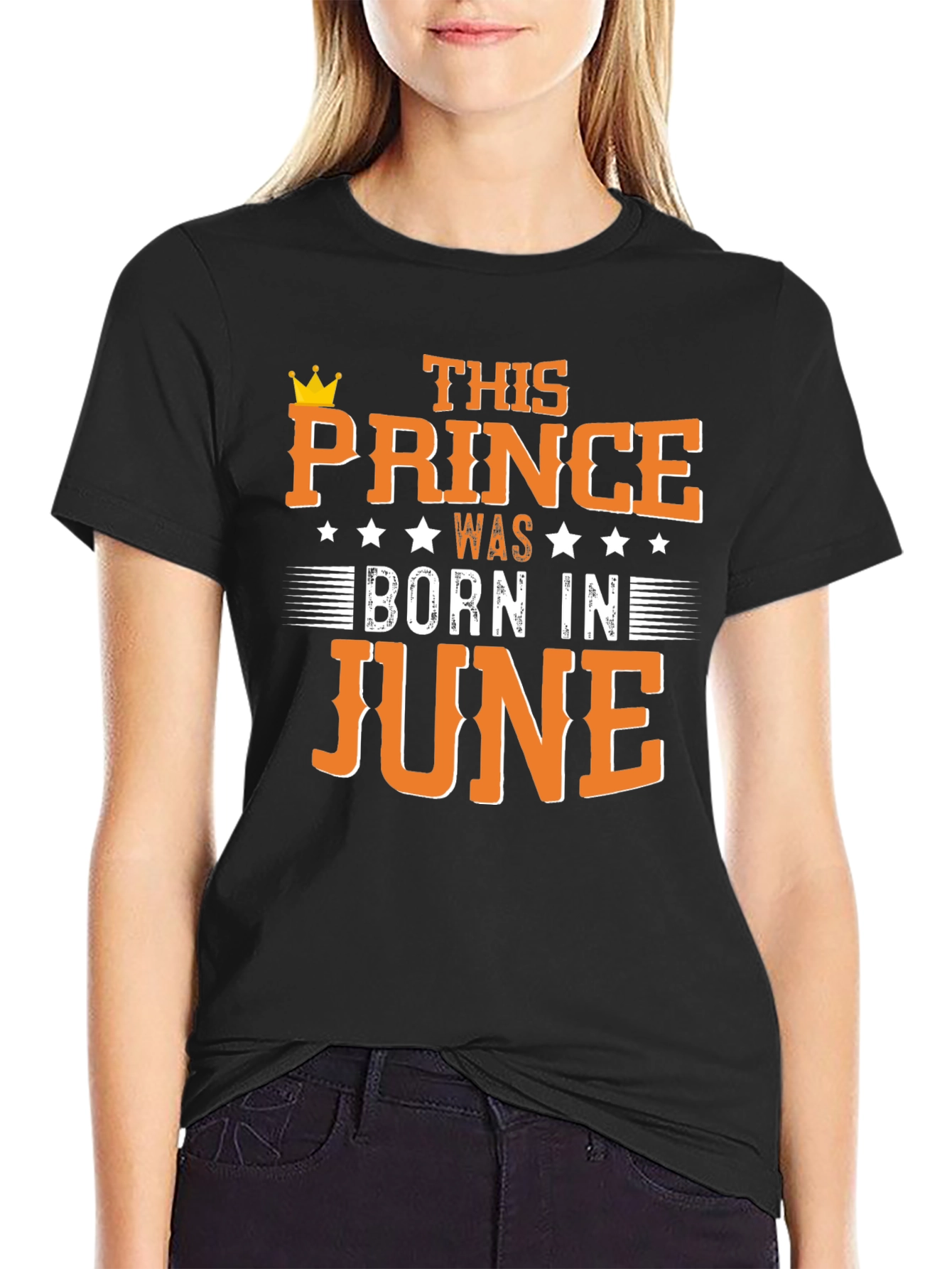Prince Born in June Black T-Shirt