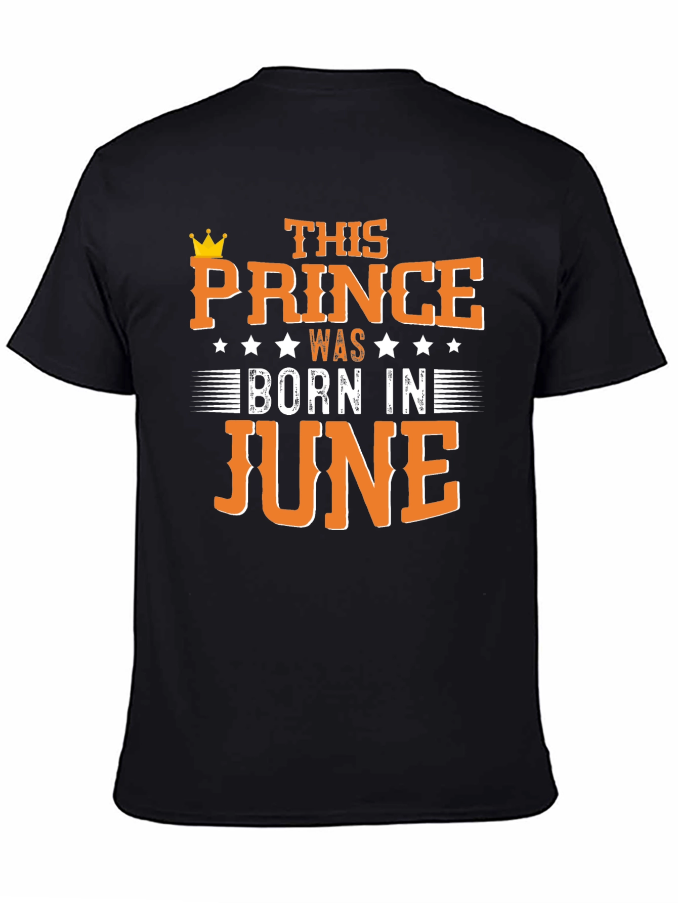 Prince Born in June Black T-Shirt