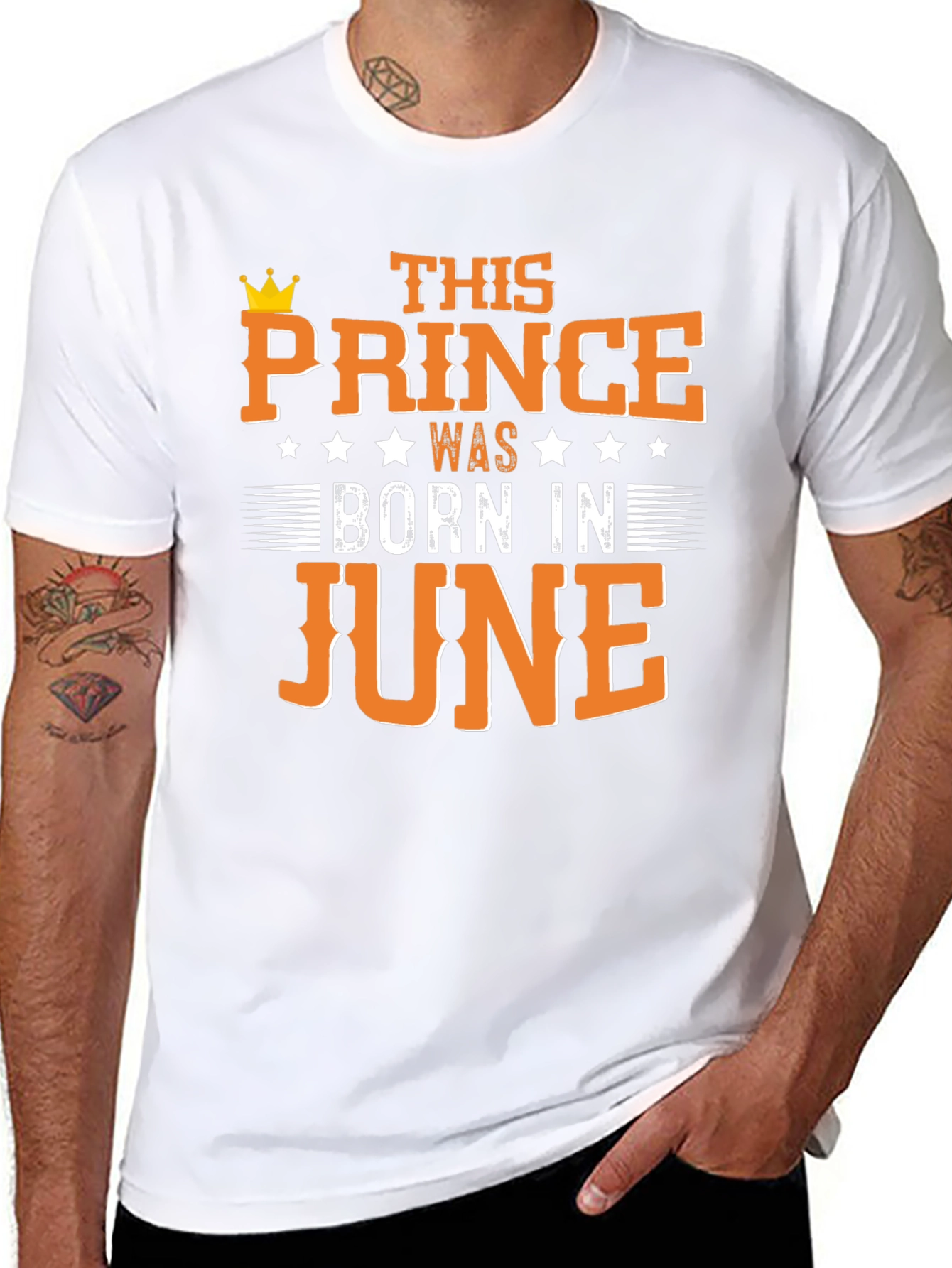 Prince Born in June Black T-Shirt