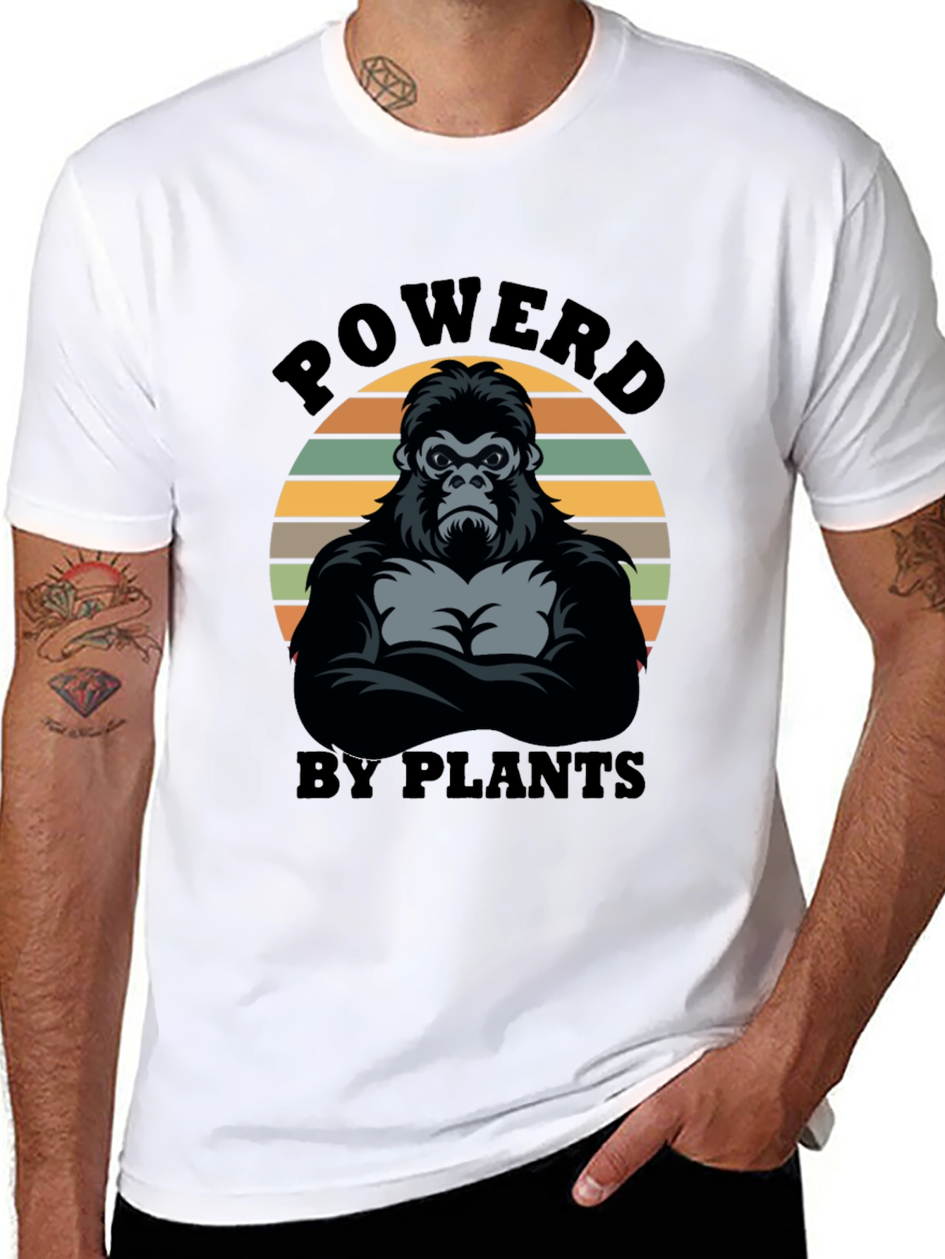 Powered By Plants Gorilla Graphic Tee