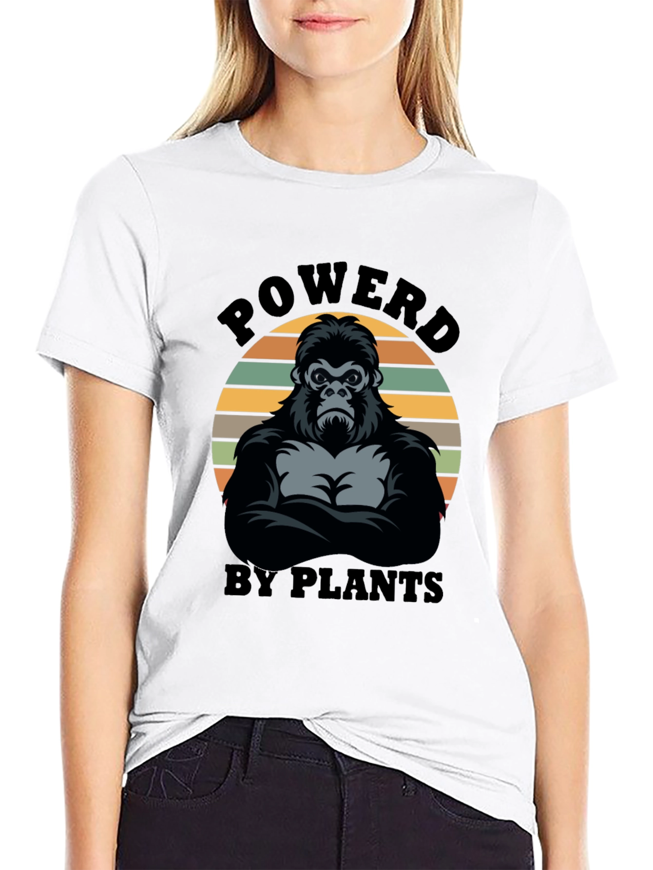 Powered By Plants Gorilla Graphic Tee