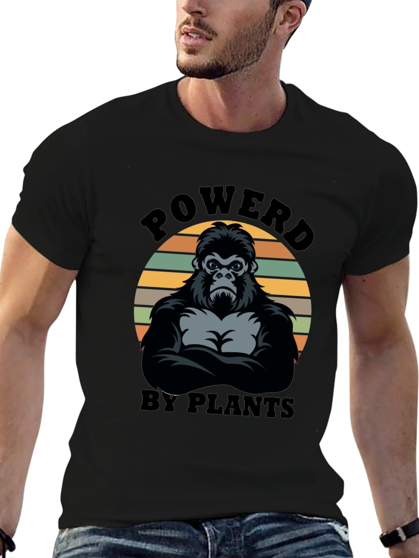 Powered By Plants Gorilla Graphic Tee