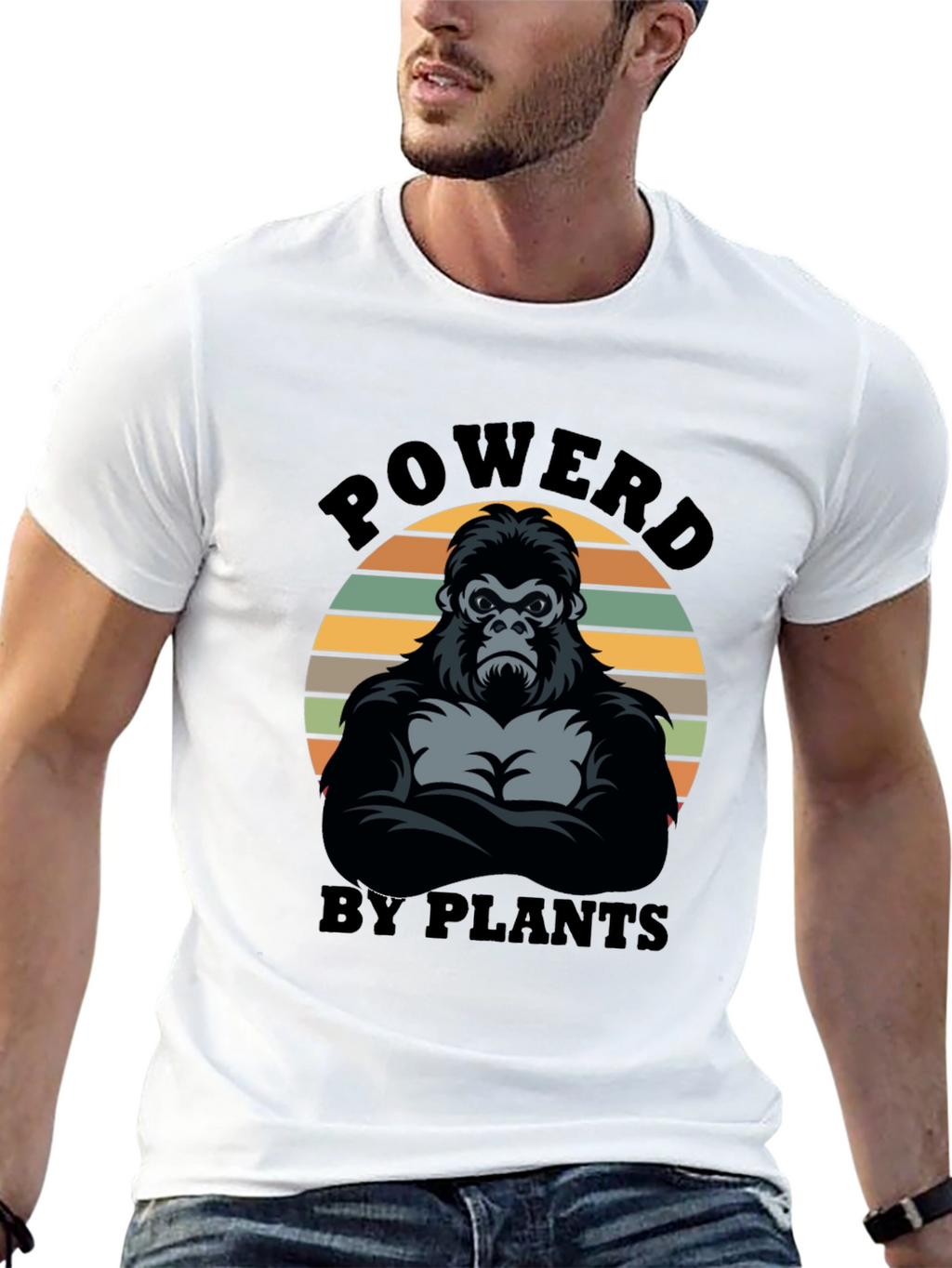 Powered By Plants Gorilla Graphic Tee