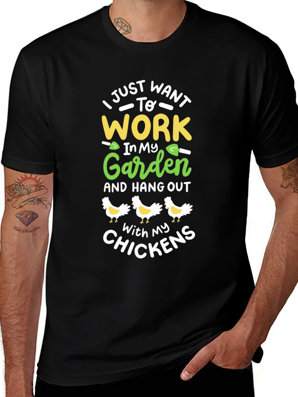 Gardening Chicken Lover T-Shirt