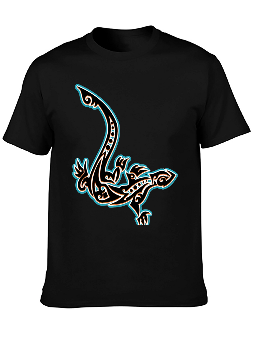 Tribal Lizard Graphic T-Shirt - Cool Unique Design