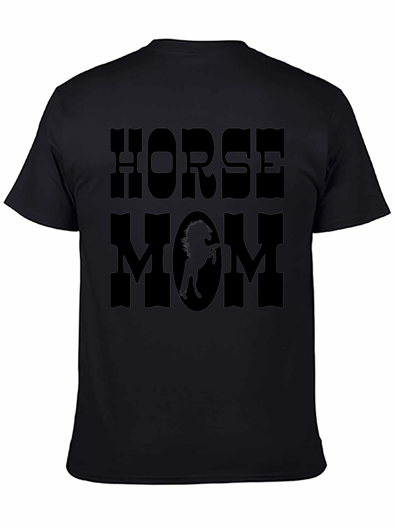 Horse Mom Graphic Print T-Shirt