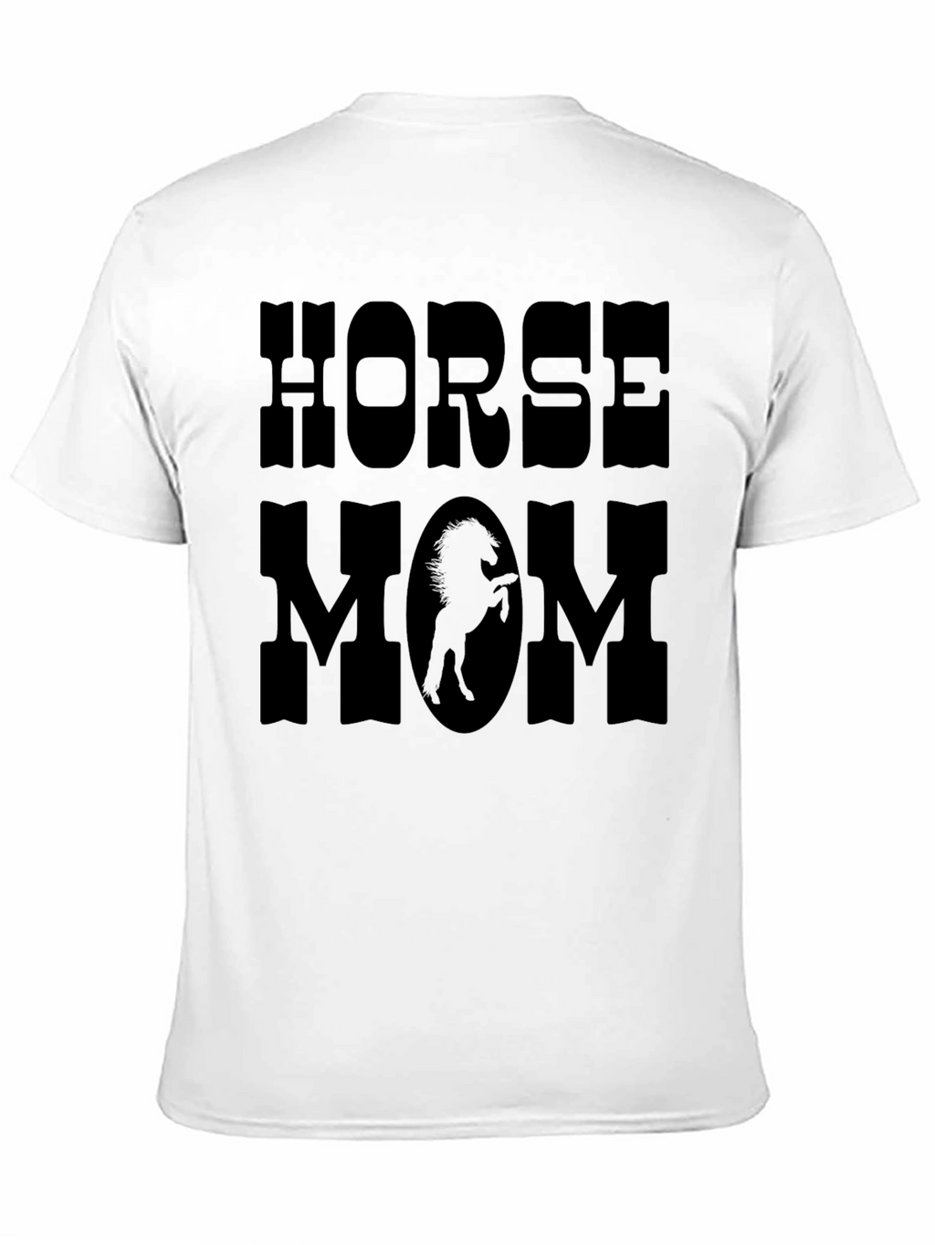 Horse Mom Graphic Print T-Shirt